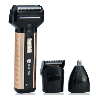 3 in1 professional nose &ear trimmer rechargeable cordless electric men shaver