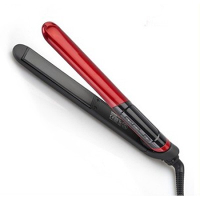 pro nano titanium private label flat iron hair straightener with led display